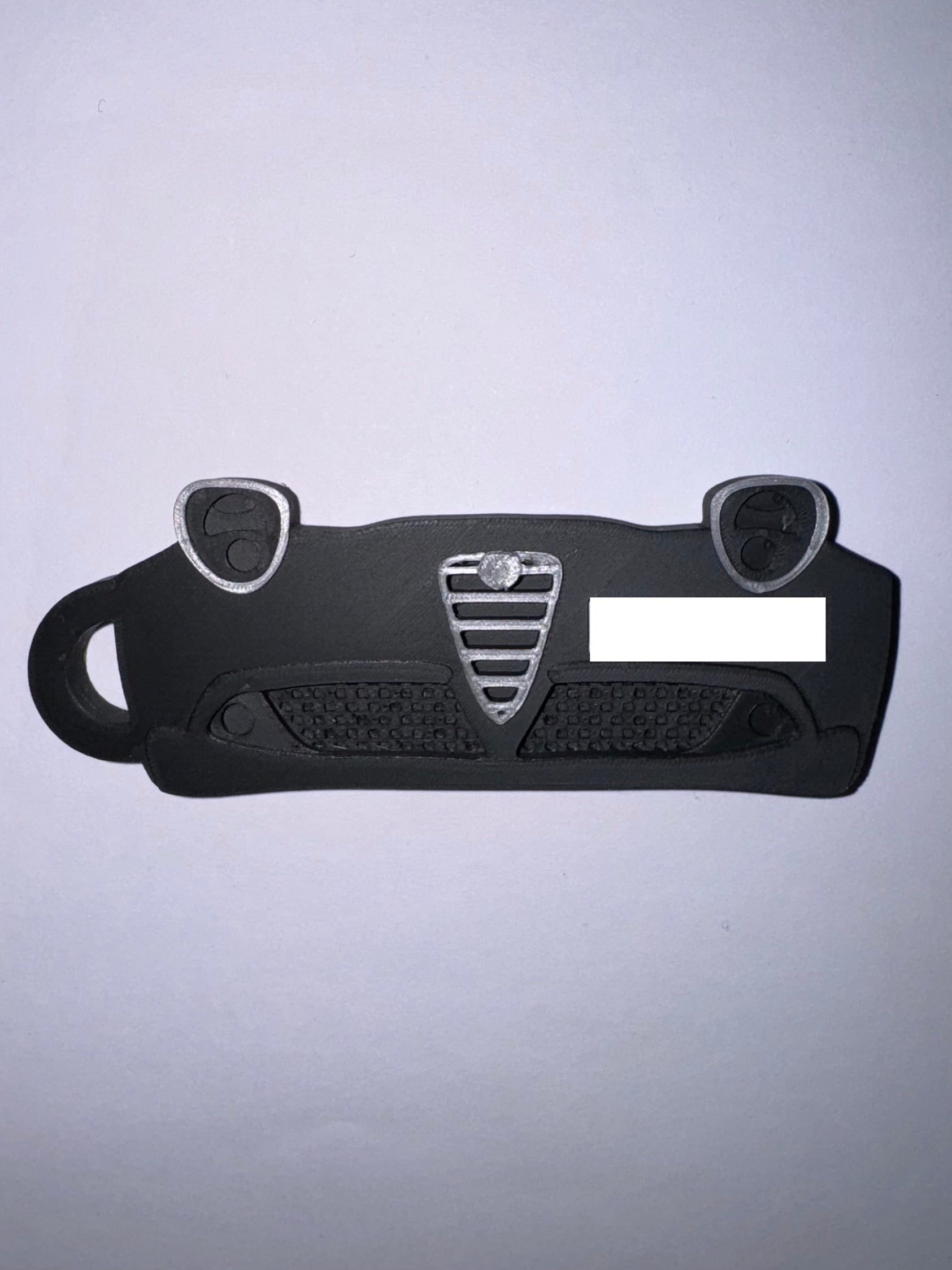 Custom 3D Printed Alfa Romeo Mito Key Chain - Personalised Number Plate & Colour