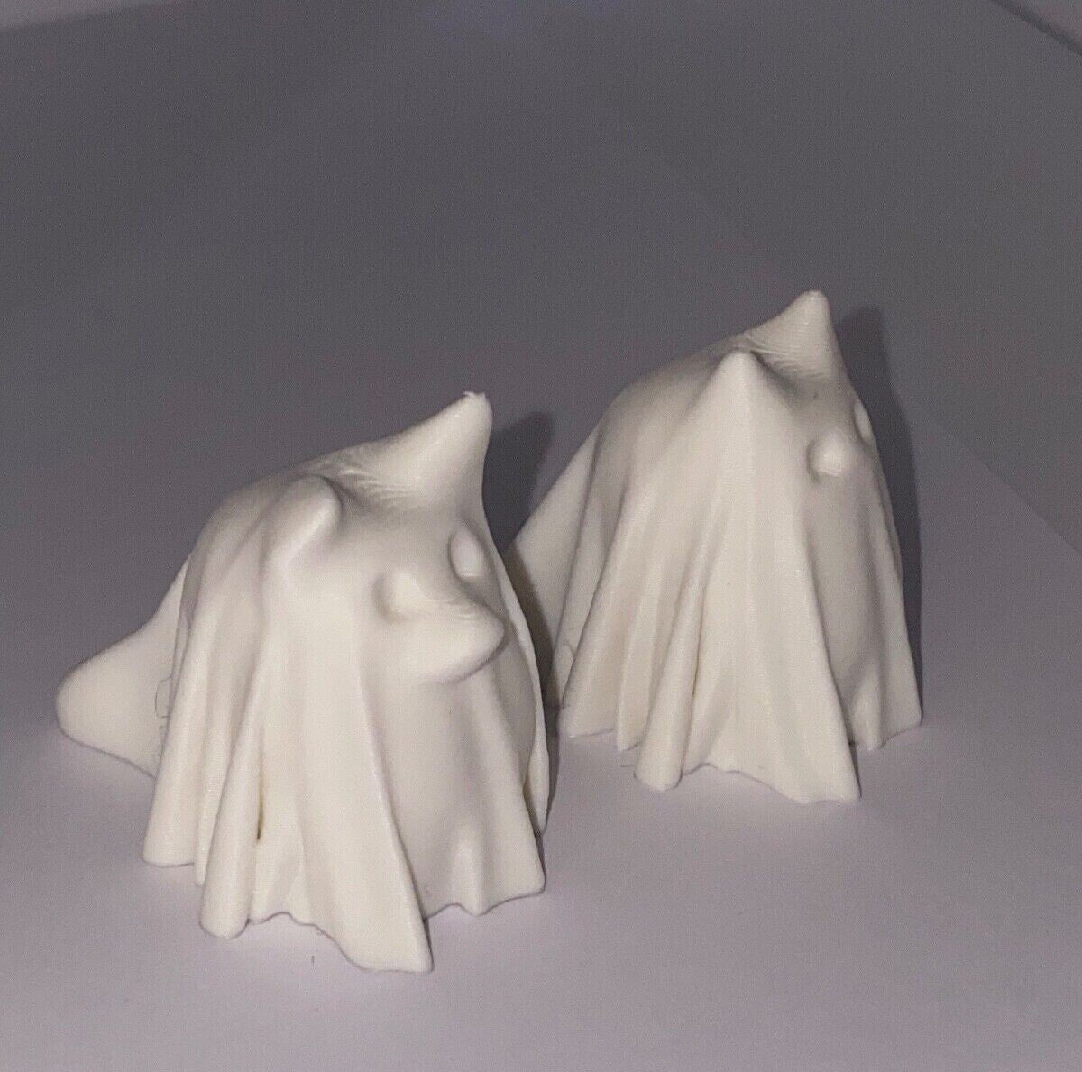 3D Printed Halloween Decor Bundle – Ghost Cat, Ghost Dog, Spectral Spirit & Pumpkins Set