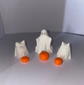 3D Printed Halloween Decor Bundle – Ghost Cat, Ghost Dog, Spectral Spirit & Pumpkins Set