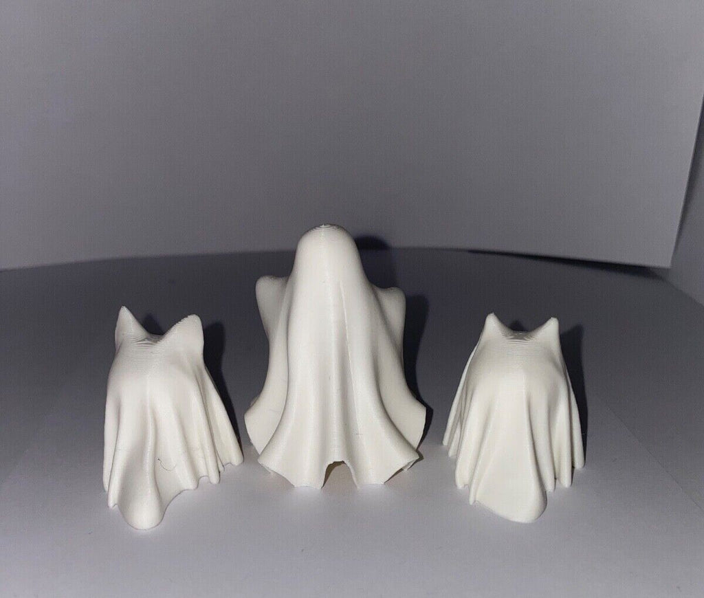 3D Printed Halloween Decor Bundle – Ghost Cat, Ghost Dog, Spectral Spirit & Pumpkins Set