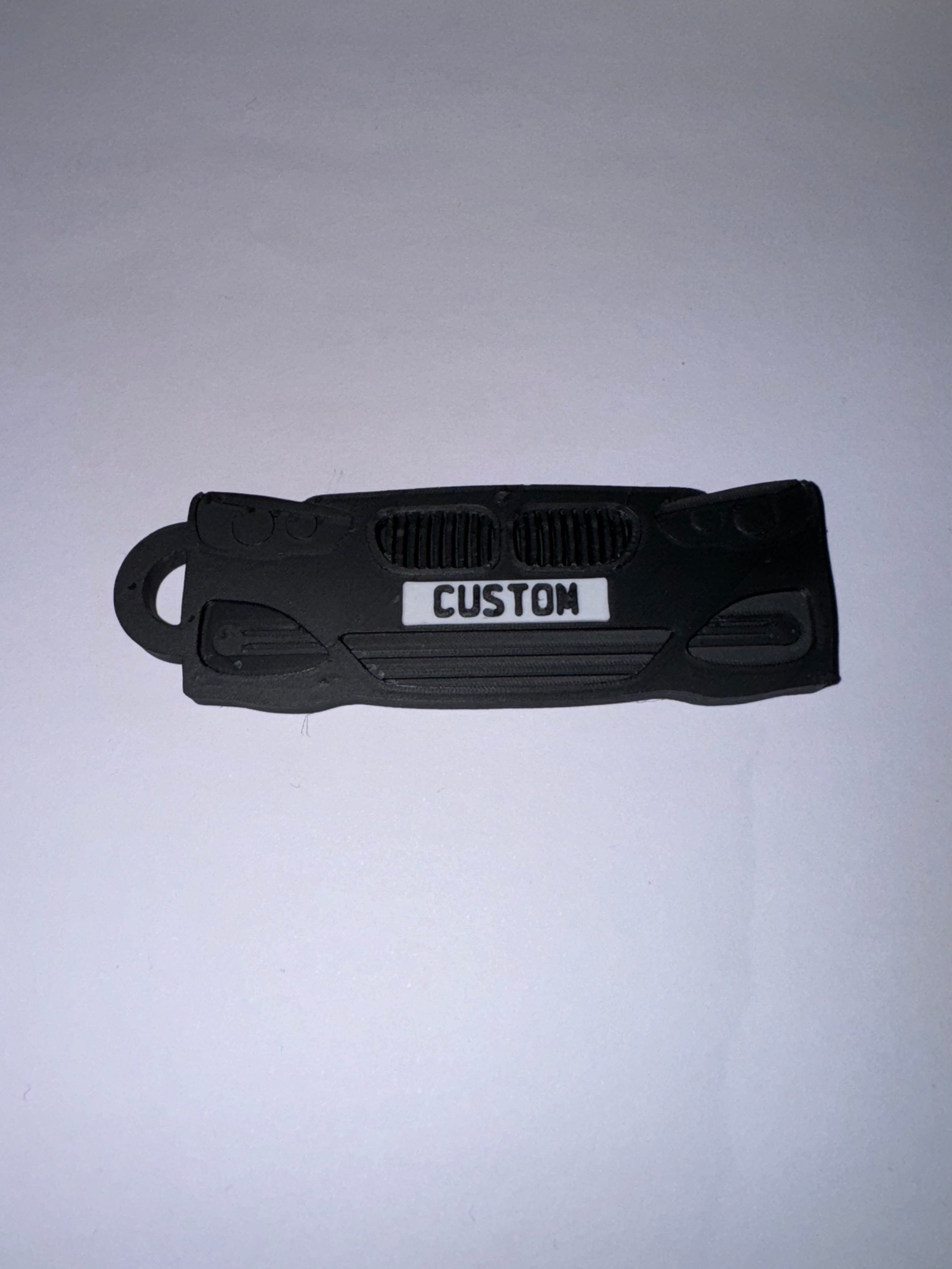 Custom 3D Printed BMW 1 Series Key Chain Personalised Plate And Colour Choice