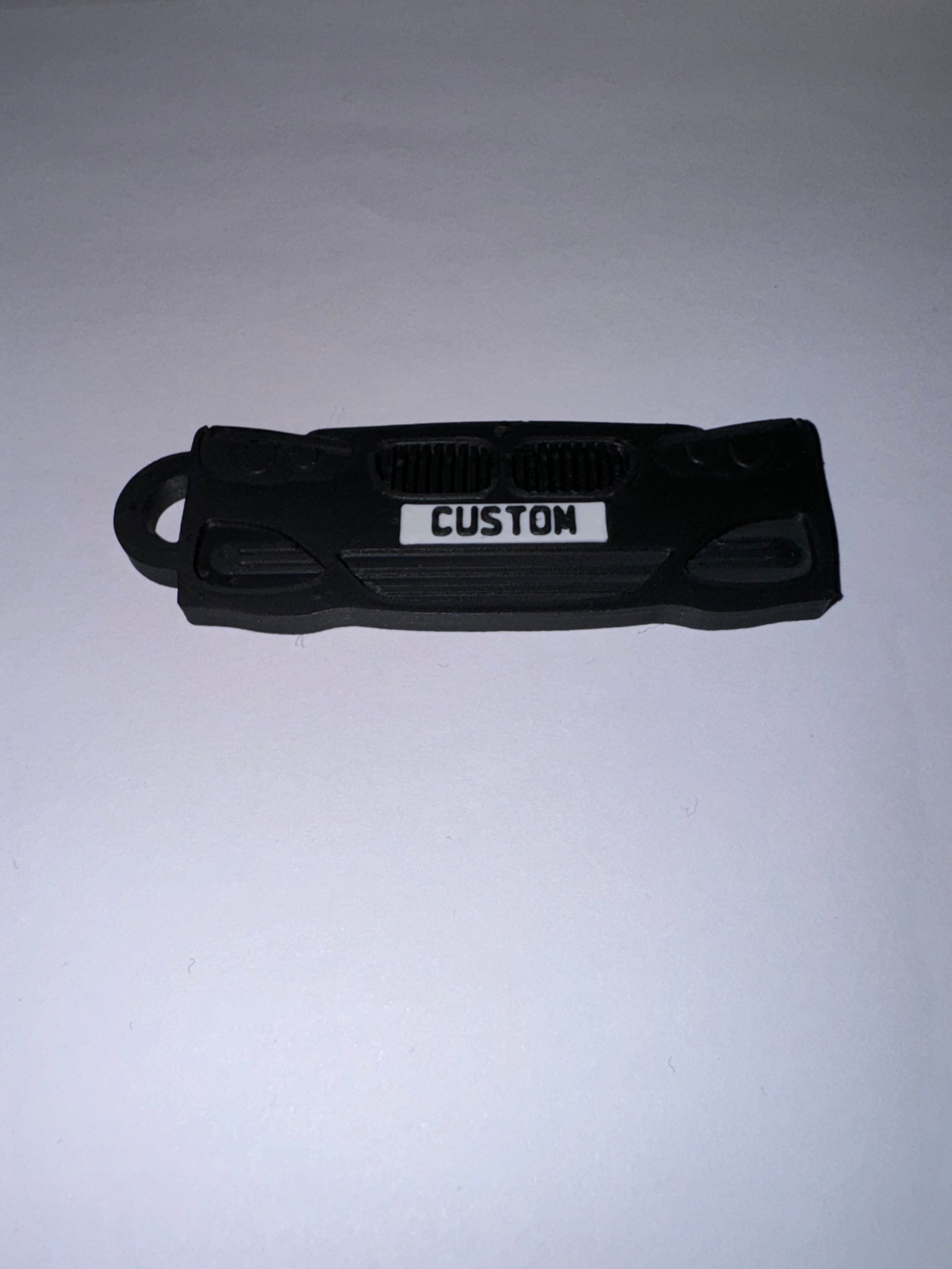 Custom 3D Printed BMW 1 Series Key Chain Personalised Plate And Colour Choice