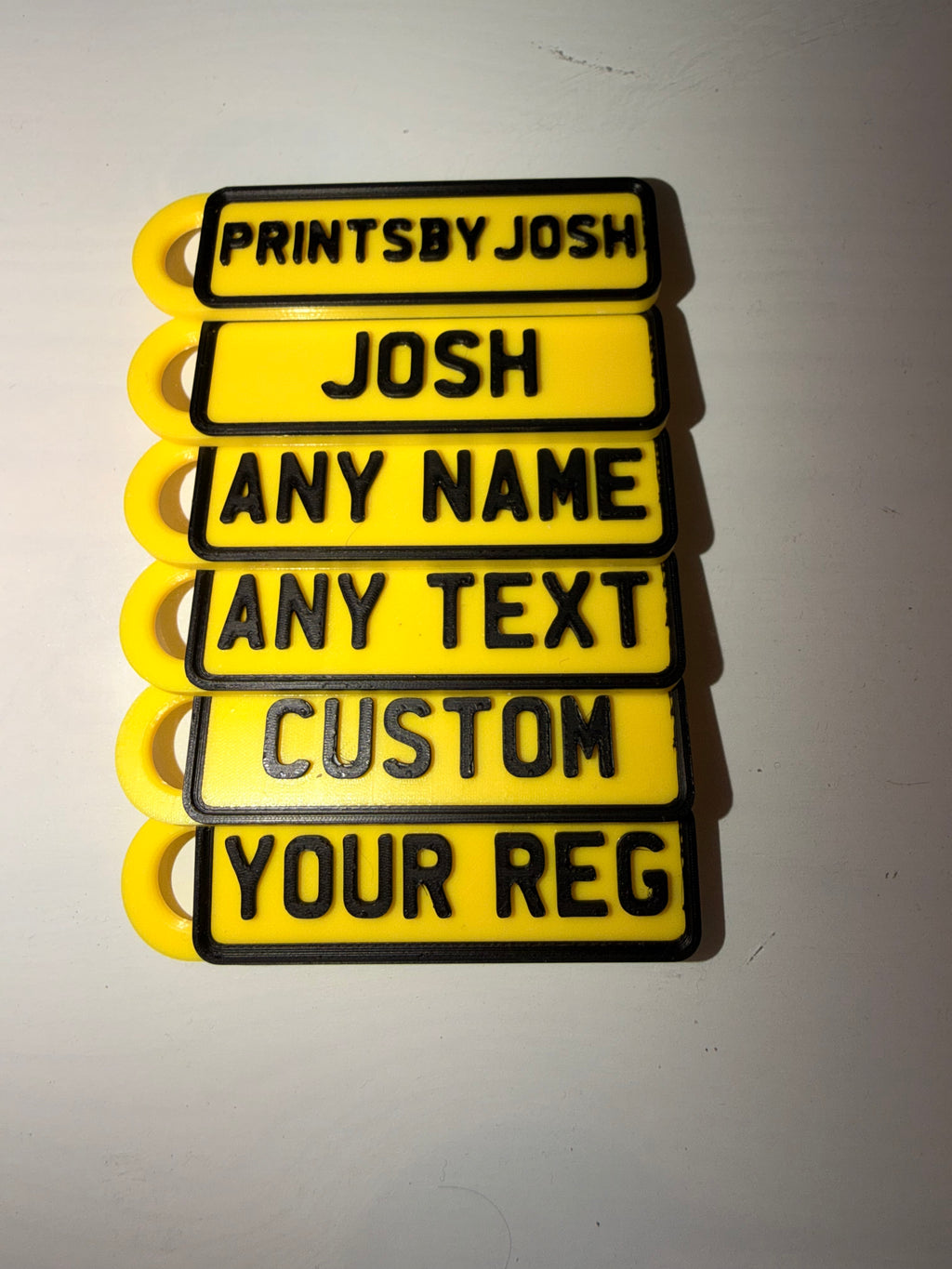 Number Plate Keyring