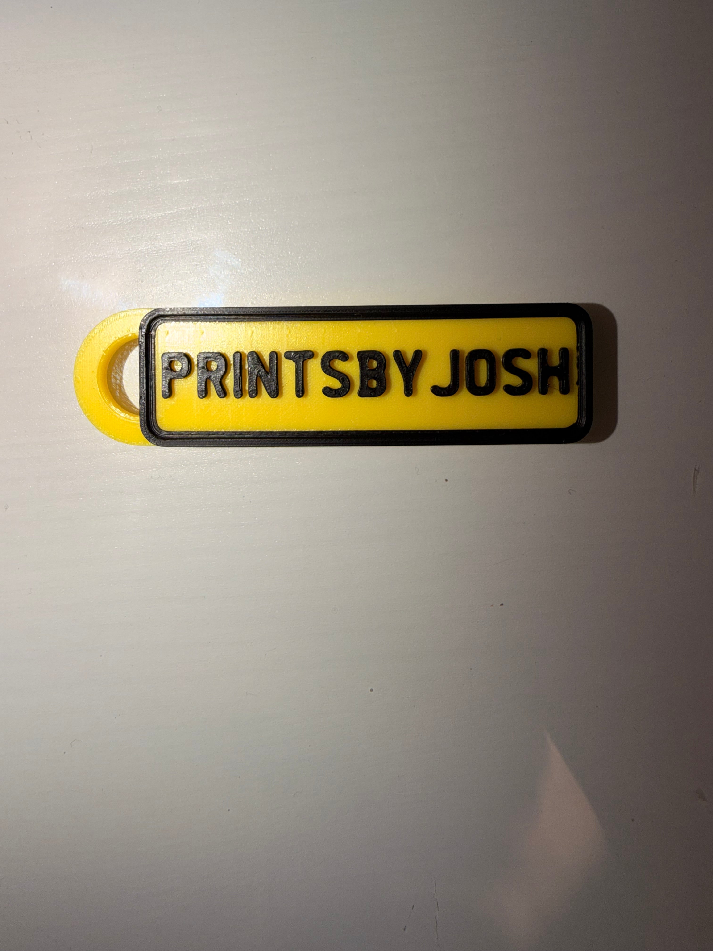 Number Plate Keyring