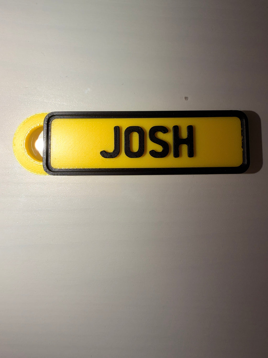 Number Plate Keyring