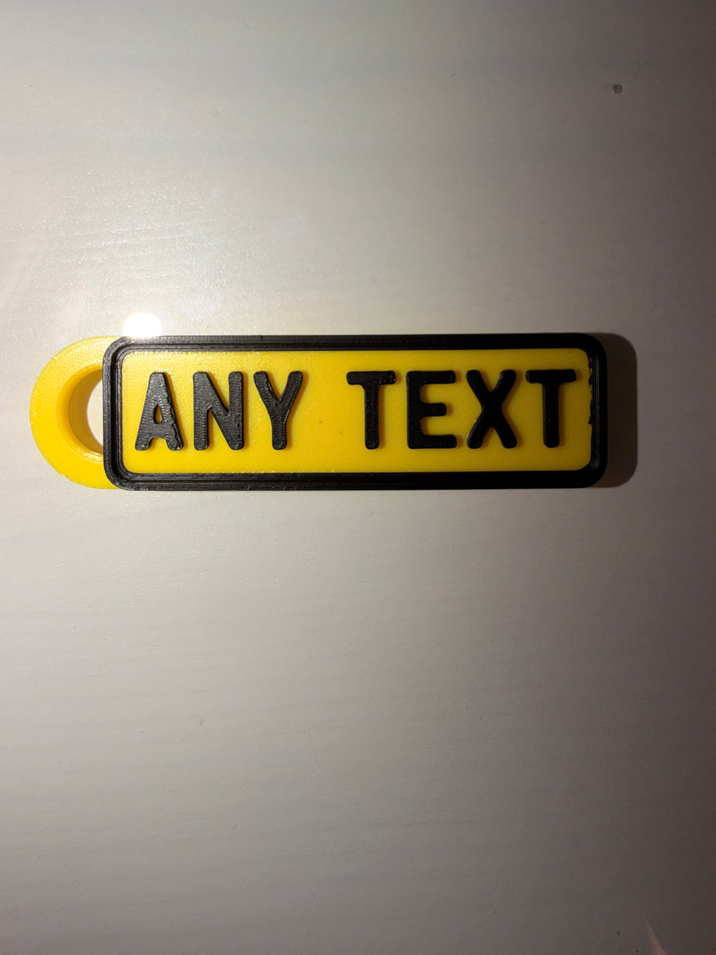 Number Plate Keyring