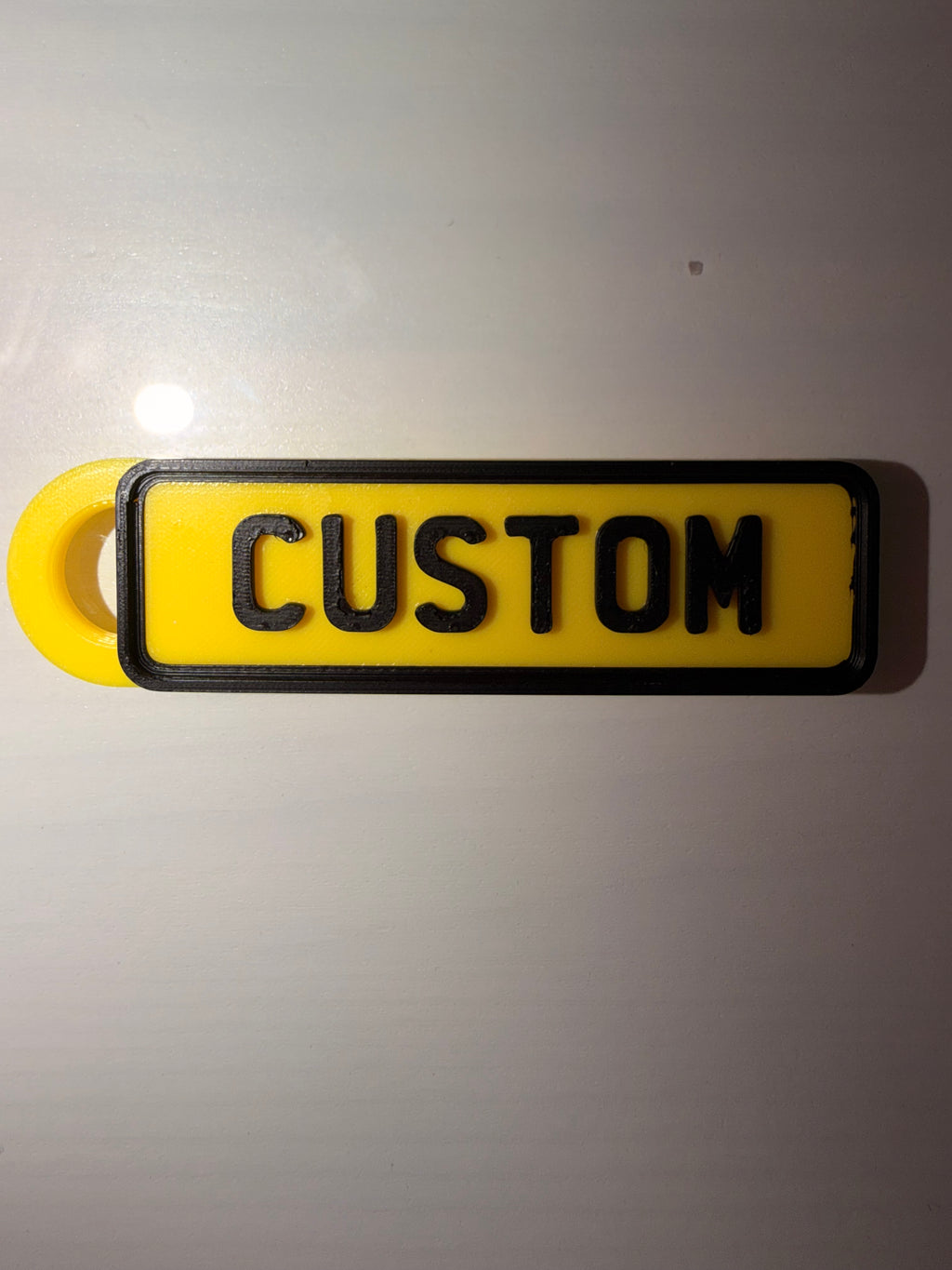 Number Plate Keyring