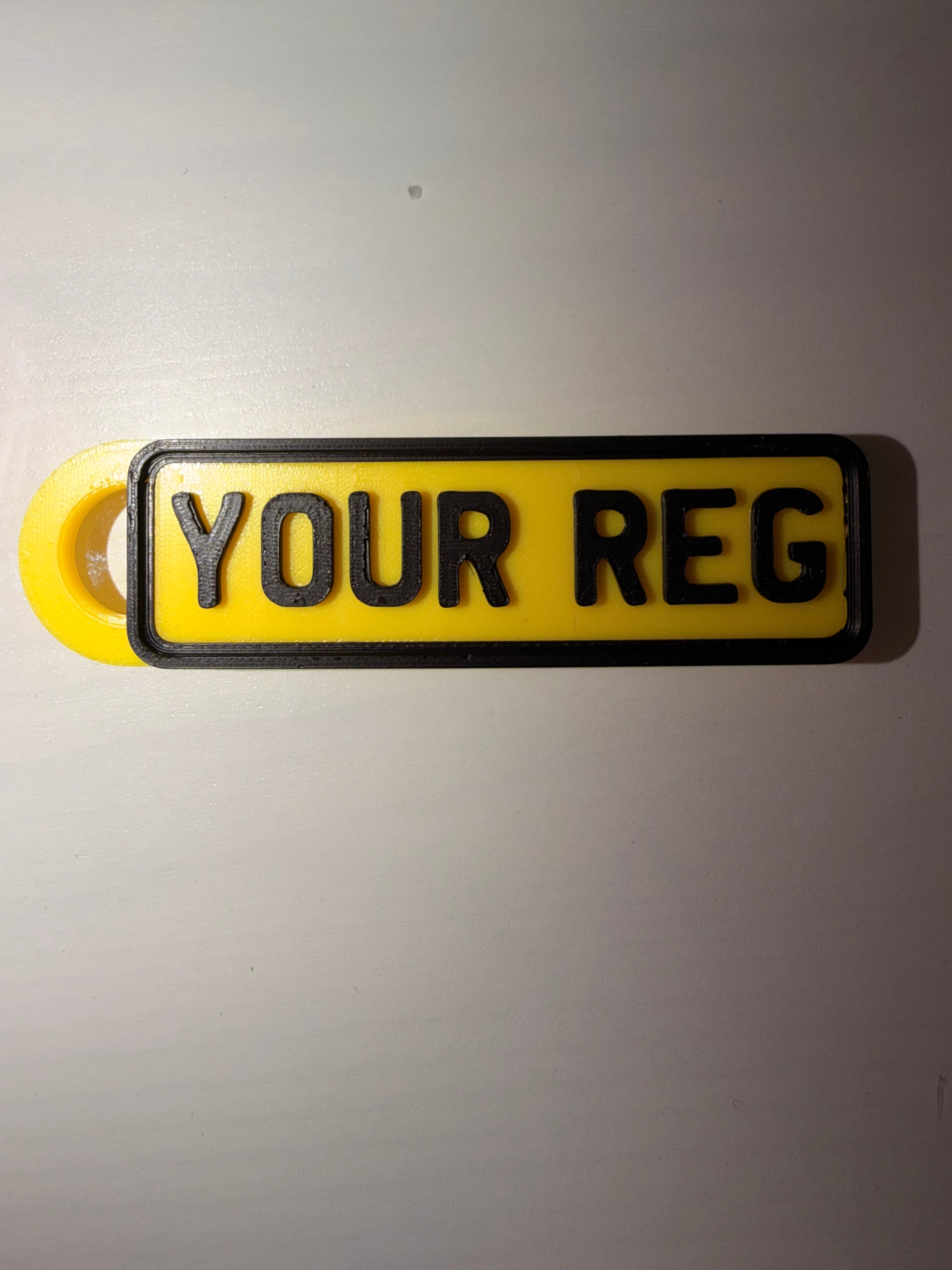 Number Plate Keyring