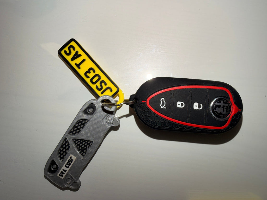 Number Plate Keyring