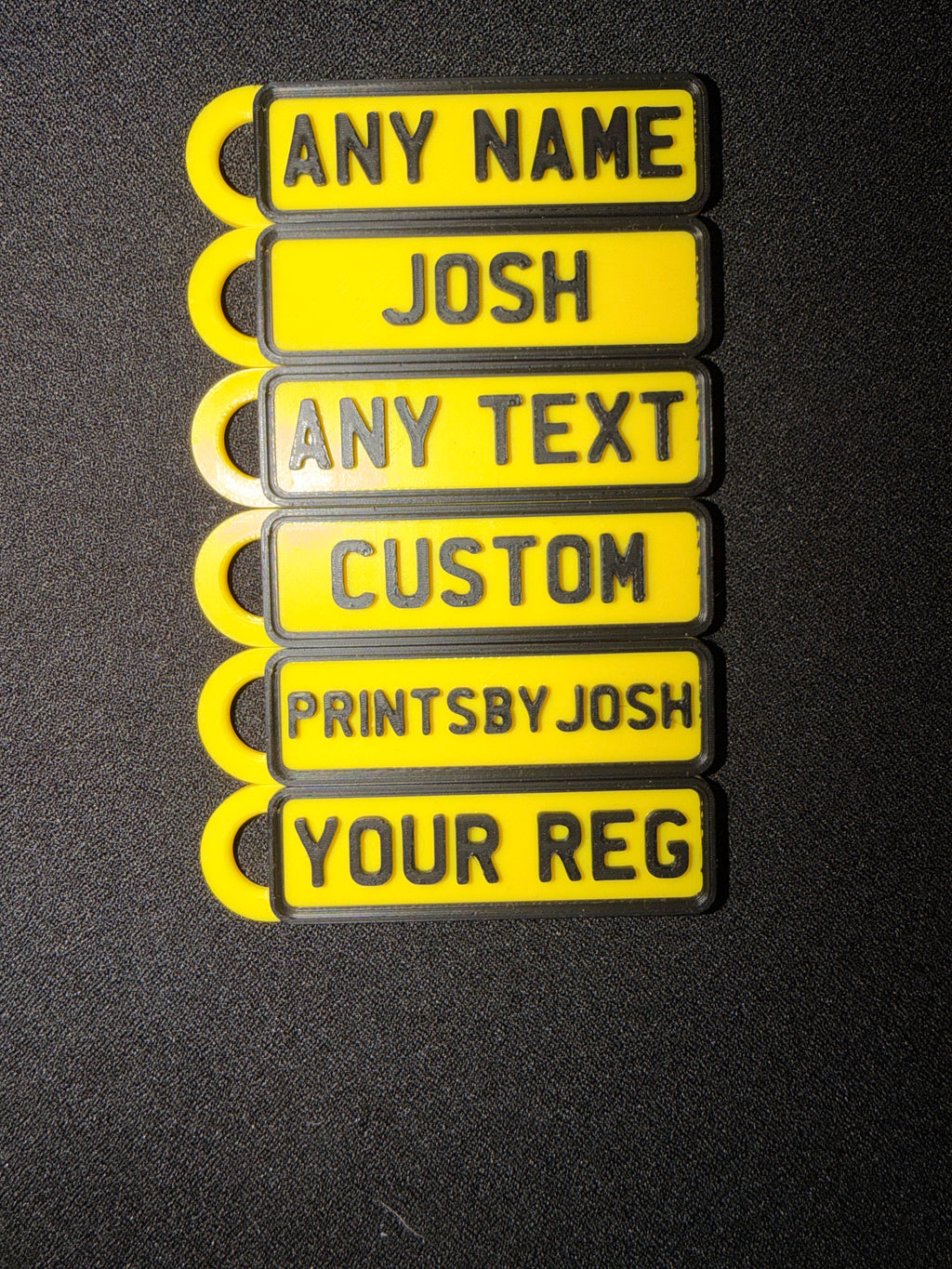 Number Plate Keyring