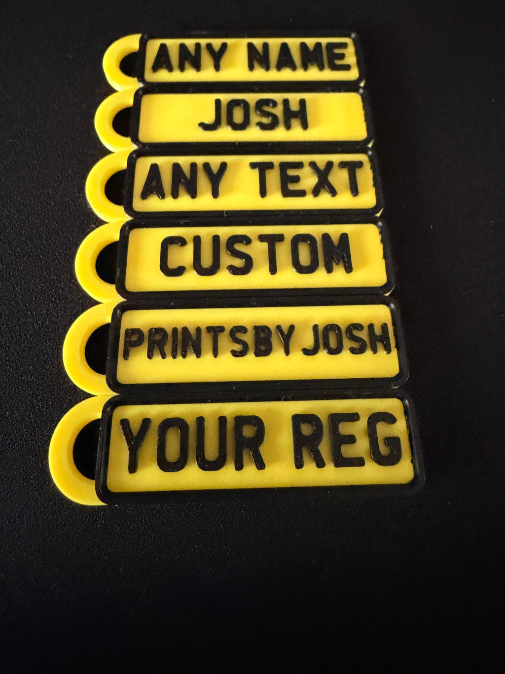 Number Plate Keyring