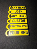 Number Plate Keyring