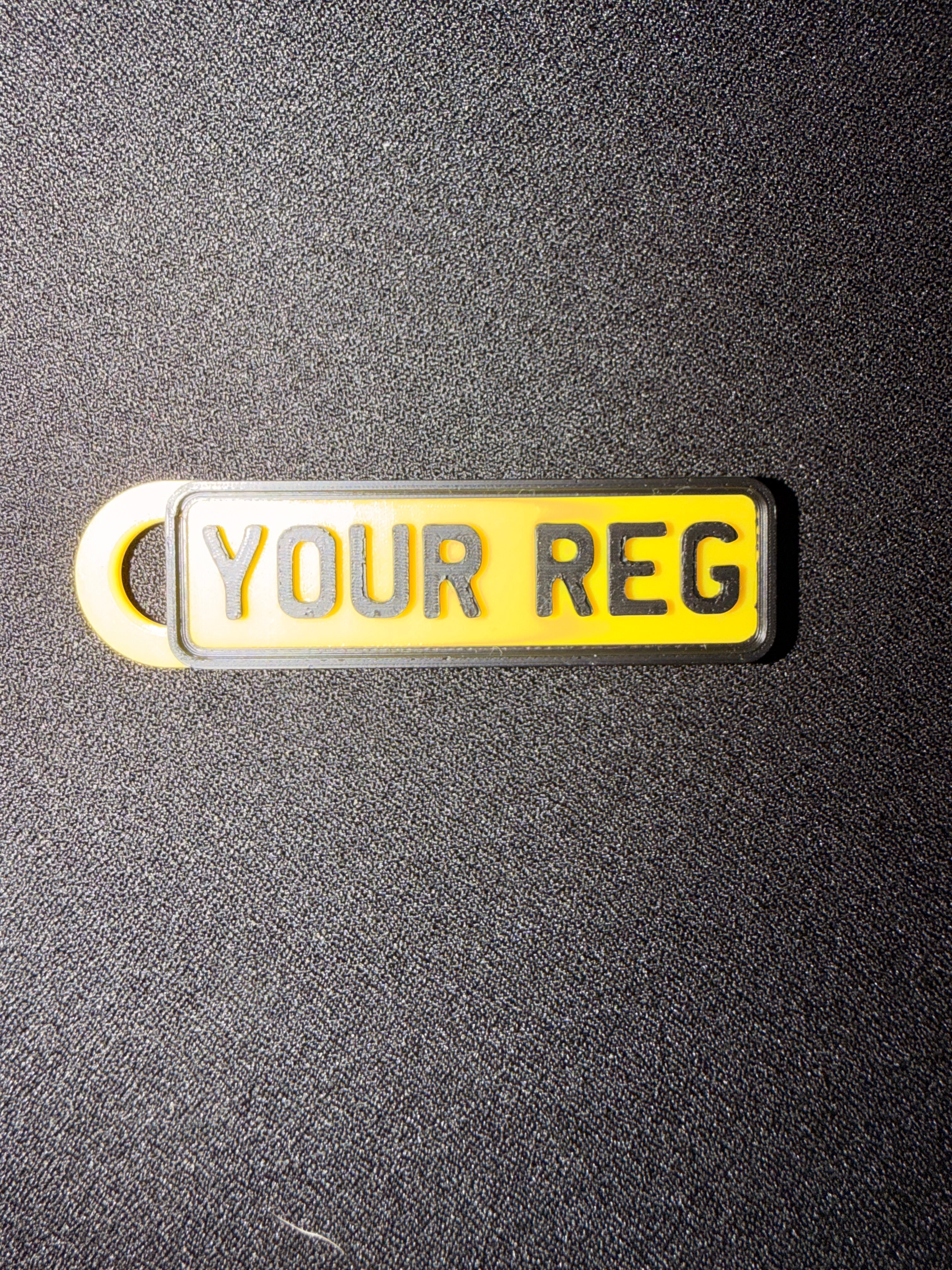 Number Plate Keyring
